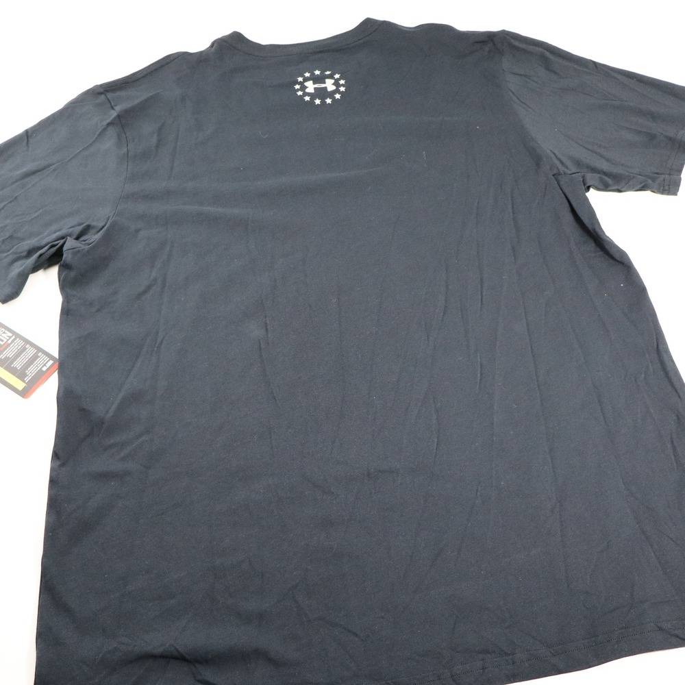 Under Armour Mens 2XL Support The Troops Black Charged Cotton T-Shirt 1233775 - Picture 6 of 9